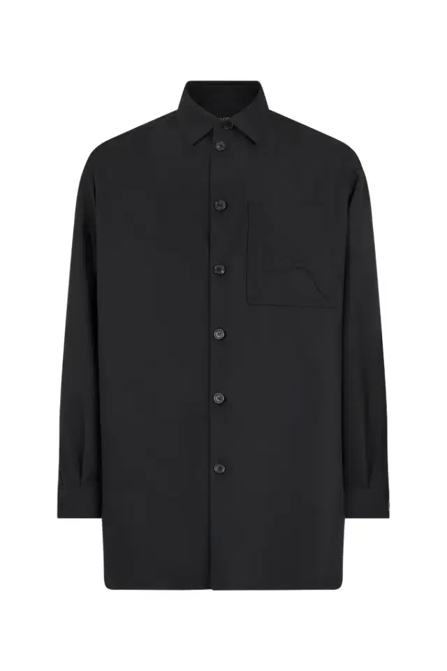 Plain Shirt with Embossed Serpent Motif