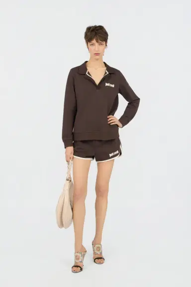Roberto Cavalli Brown Shorts With Logo | Thumbnail 6 Roberto Cavalli Brown Shorts With Logo | Thumbnail 6
