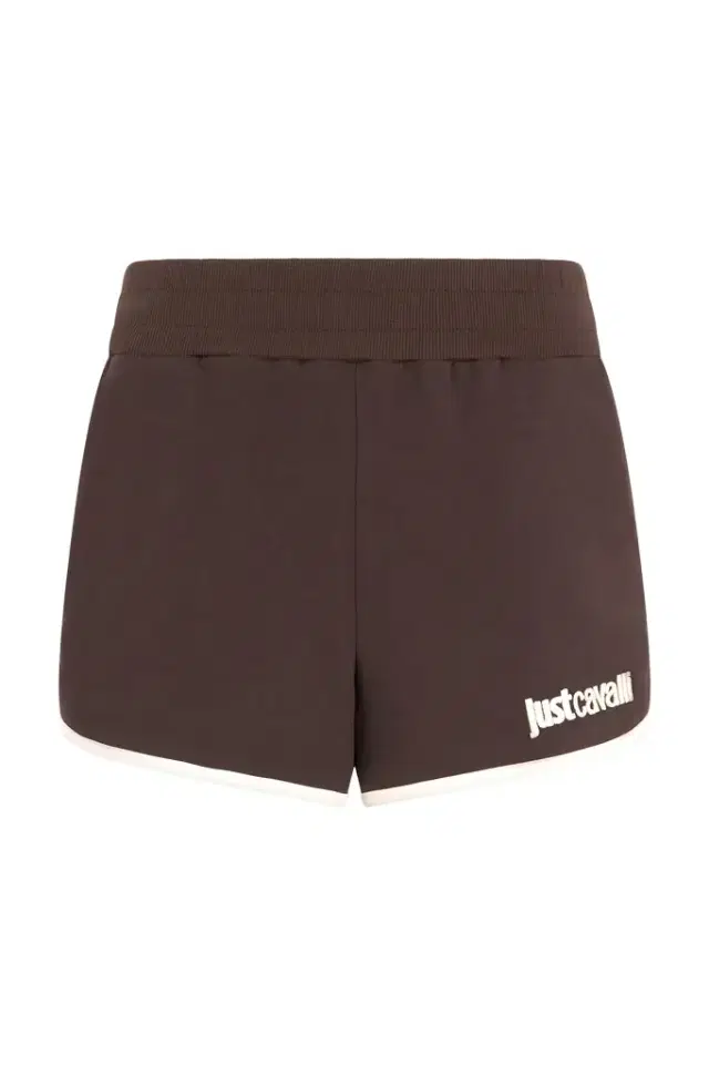 Roberto Cavalli Brown Shorts With Logo