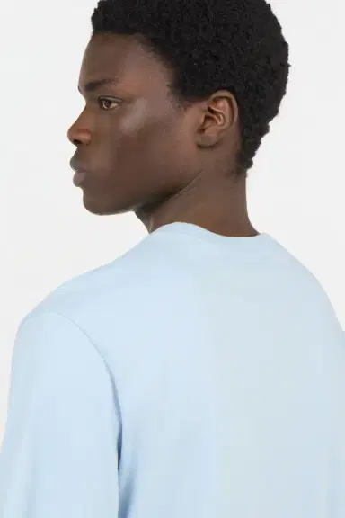 Roberto Cavalli Light Blue T-shirt with Embroidered Logo | Thumbnail 5