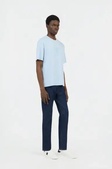 Roberto Cavalli Light Blue T-shirt with Embroidered Logo | Thumbnail 6