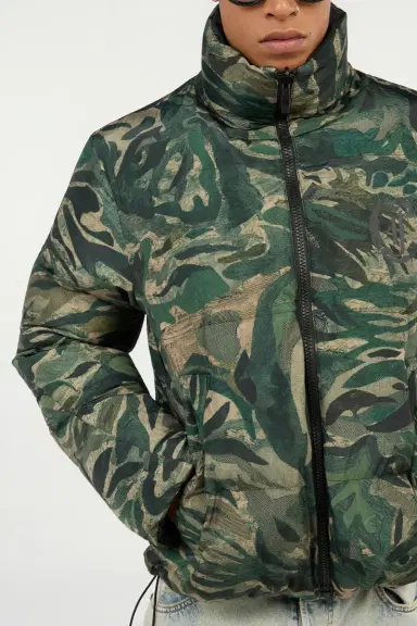 Roberto Cavalli Reversible Tiger Camu Print Puffer Jacket | Thumbnail 6 Roberto Cavalli Reversible Tiger Camu Print Puffer Jacket | Thumbnail 6
