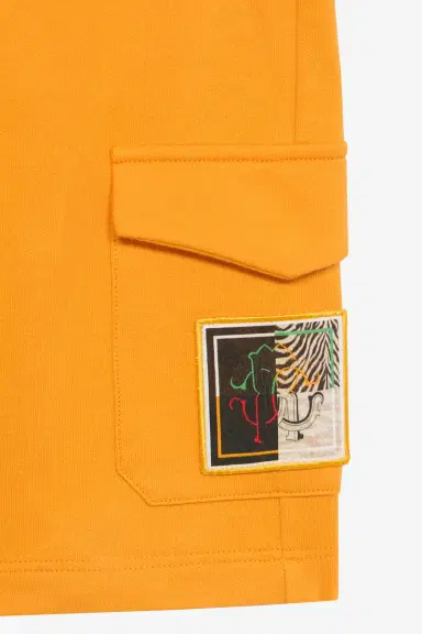 Roberto Cavalli Sports Shorts With Animal Patchwork Appliqué | Thumbnail 5