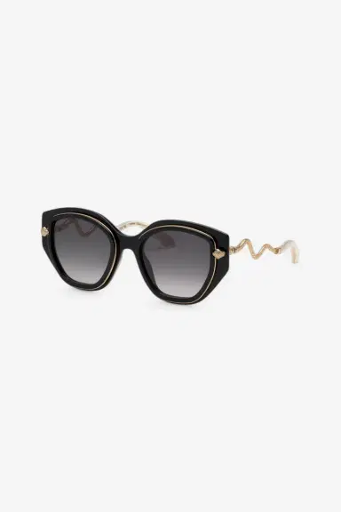 Roberto Cavalli Wide and feminine front sunglasses with double ring decoration | Thumbnail 3