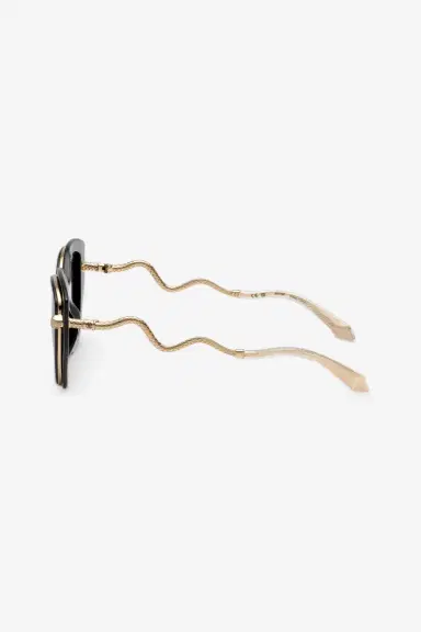 Roberto Cavalli Wide and feminine front sunglasses with double ring decoration | Thumbnail 4