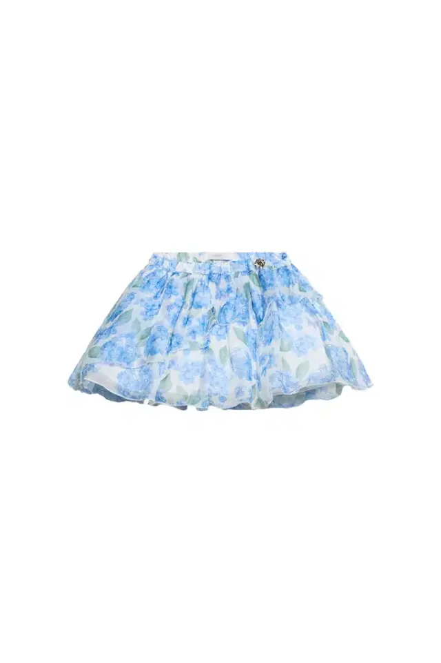 Roberto Cavalli Plumago Print Silk Blend Skirt
