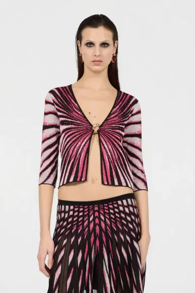 Roberto Cavalli Ray Of Paradise Print Cardigan | Thumbnail 2 Roberto Cavalli Ray Of Paradise Print Cardigan | Thumbnail 2