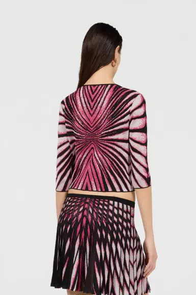 Roberto Cavalli Ray Of Paradise Print Cardigan | Thumbnail 3 Roberto Cavalli Ray Of Paradise Print Cardigan | Thumbnail 3