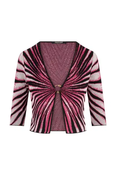 Roberto Cavalli Ray Of Paradise Print Cardigan | Thumbnail 1 Roberto Cavalli Ray Of Paradise Print Cardigan | Thumbnail 1