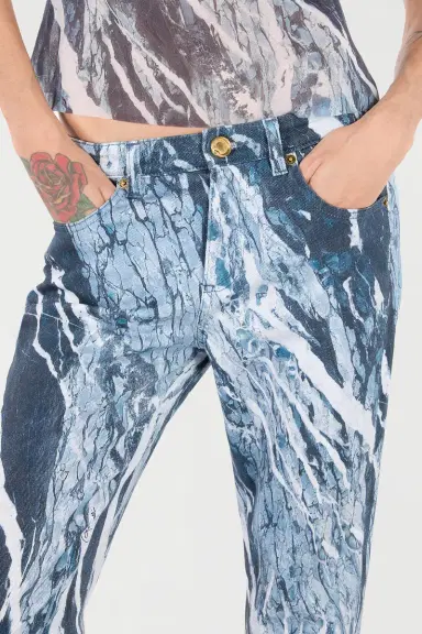 Roberto Cavalli Rubane Print Jeans | Thumbnail 5
