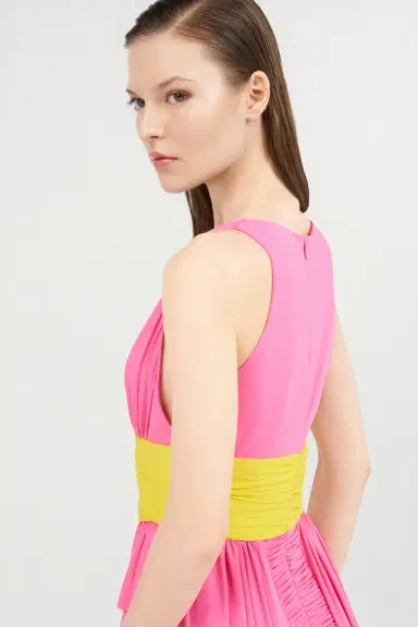 Roberto Cavalli Two-Tone Draped Dress | Thumbnail 6
