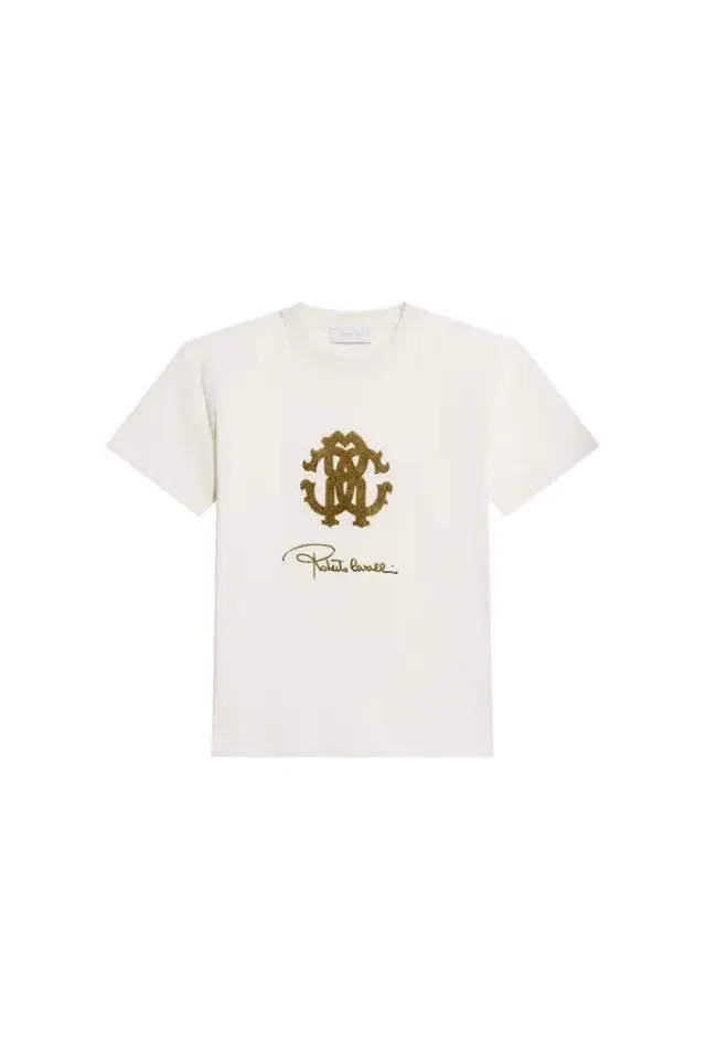 White Cotton T-Shirt with  Logo