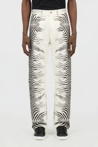 Roberto Cavalli Zebra Print Denim Jeans | Thumbnail 2