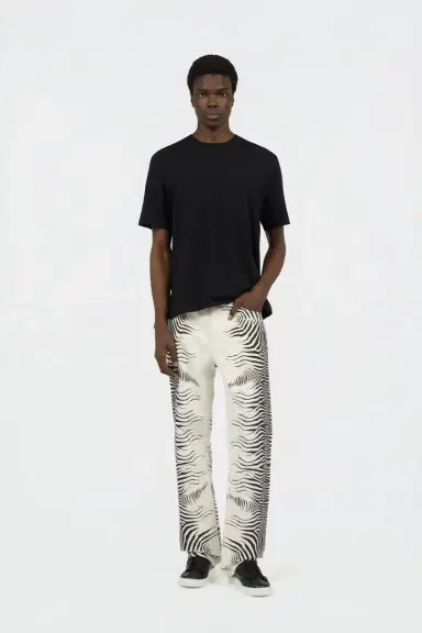 Roberto Cavalli Zebra Print Denim Jeans | Thumbnail 6