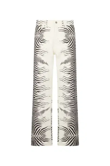 Roberto Cavalli Zebra Print Denim Jeans | Thumbnail 1
