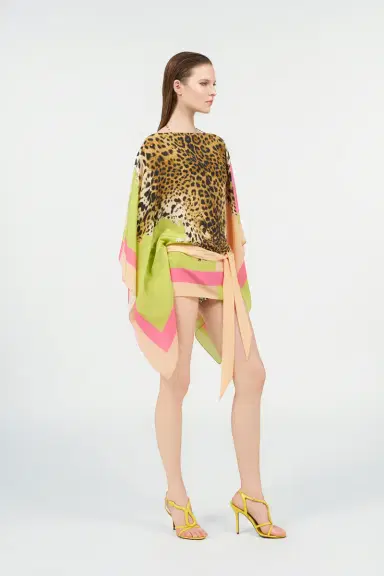 Roberto Cavalli Silk kaftan with Cavalli Pop print | Thumbnail 2
