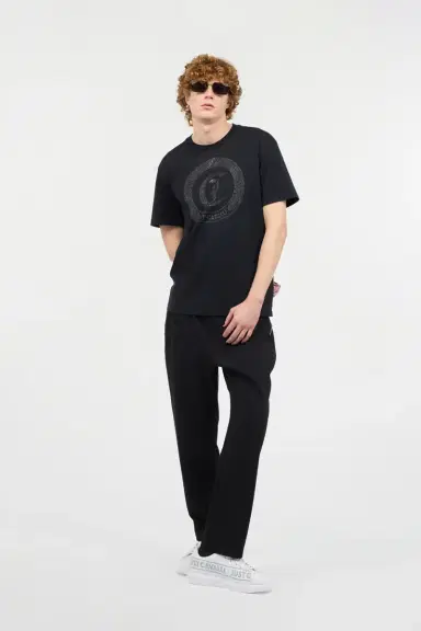 Roberto Cavalli T-Shirt With Mini-Studded Logo | Thumbnail 6