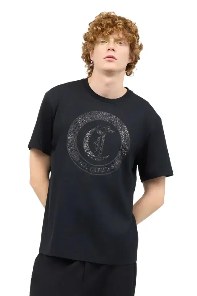 Roberto Cavalli T-Shirt With Mini-Studded Logo