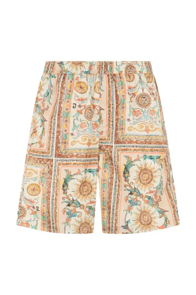 Persian Tarot Print Bermuda Swim Shorts