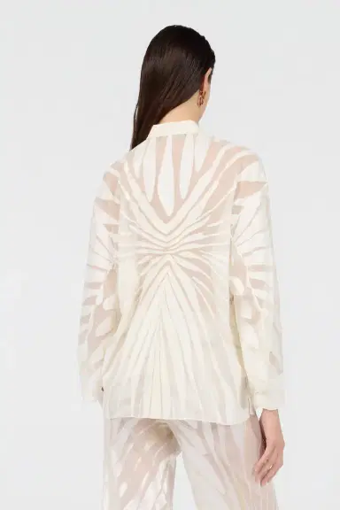 Roberto Cavalli Shirt With Ray Devoré Print | Thumbnail 3