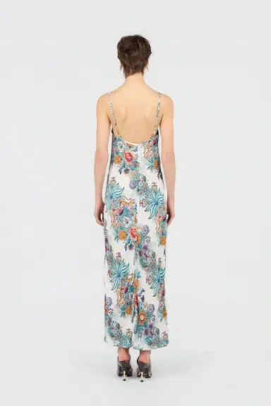 Roberto Cavalli Tropical Garden Print Dress | Thumbnail 3 Roberto Cavalli Tropical Garden Print Dress | Thumbnail 3