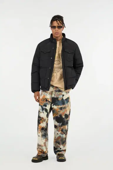 Roberto Cavalli Black Puffer Jacket with Monogram JC | Thumbnail 6