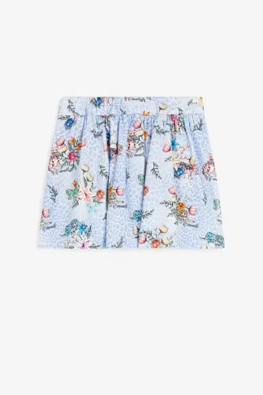 Roberto Cavalli Jaguar And Flower-Print Pleated Skirt | Thumbnail 2