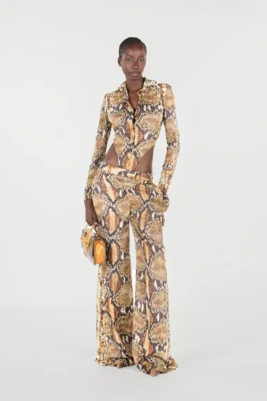 Roberto Cavalli Python Print Shirt Bodysuit | Thumbnail 7