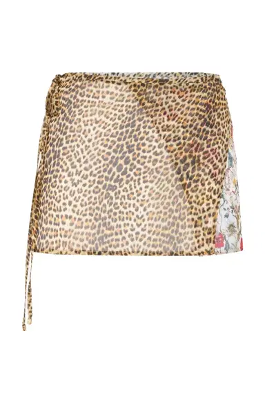 Roberto Cavalli Baby Jaguar Print Silk Pareo | Thumbnail 1 Roberto Cavalli Baby Jaguar Print Silk Pareo | Thumbnail 1