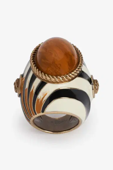 Roberto Cavalli Enameled Metal Ring | Thumbnail 5