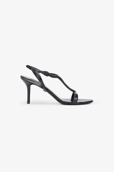 Roberto Cavalli Black Leather Sandals | Thumbnail 2 Roberto Cavalli Black Leather Sandals | Thumbnail 2
