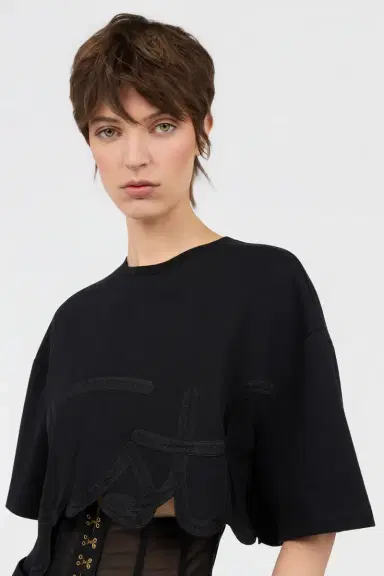 Roberto Cavalli Black T-Shirt | Thumbnail 4 Roberto Cavalli Black T-Shirt | Thumbnail 4