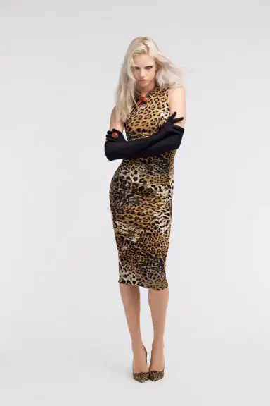 Roberto Cavalli Jaguar Skin print dress | Thumbnail 4