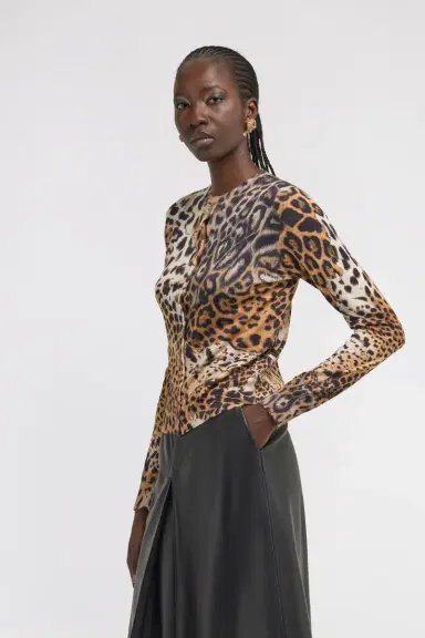 Roberto Cavalli Malachite print cardigan | Thumbnail 4