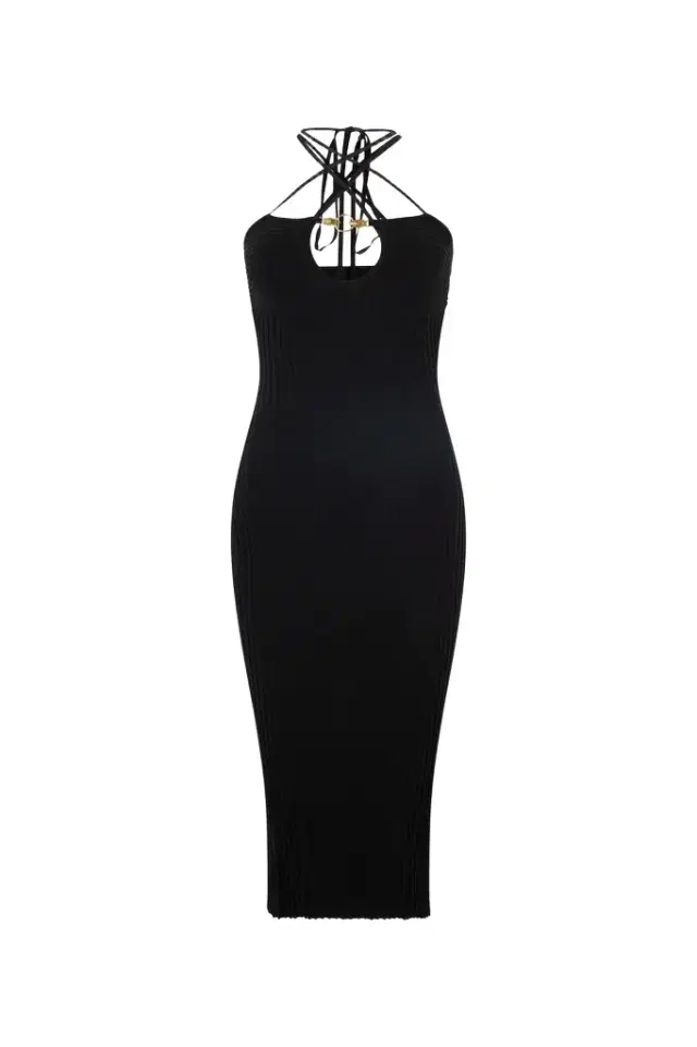 Roberto Cavalli Rib-Knit Midi Dress