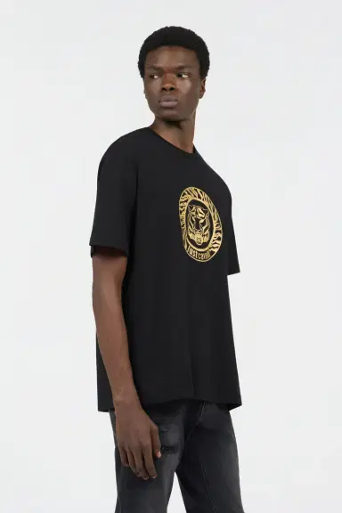 Roberto Cavalli Black T-Shirt With Logo | Thumbnail 2 Roberto Cavalli Black T-Shirt With Logo | Thumbnail 2