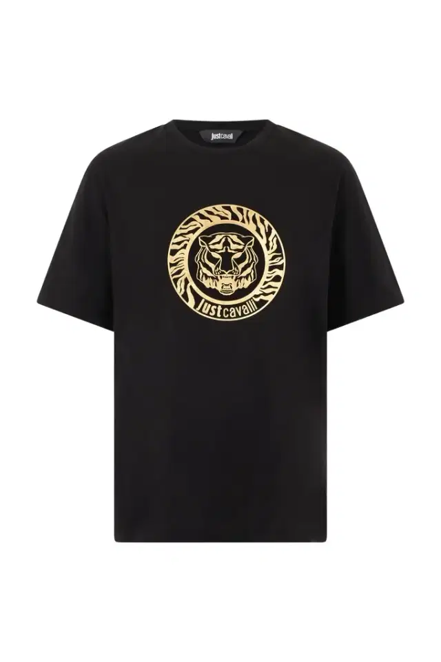 Roberto Cavalli Black T-Shirt With Logo
