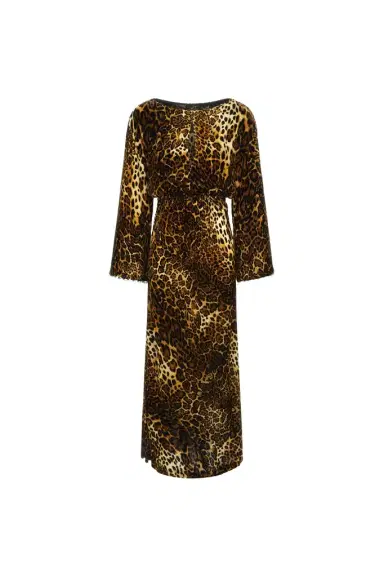 Roberto Cavalli Leopard print velvet dress | Thumbnail 1