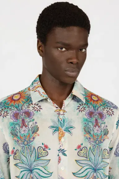Roberto Cavalli Tropical Garden Print Shirt | Thumbnail 4 Roberto Cavalli Tropical Garden Print Shirt | Thumbnail 4