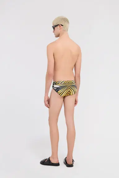 Roberto Cavalli Ray Of Gold Print Sea Brief | Thumbnail 3