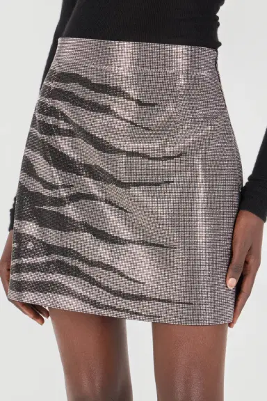 Roberto Cavalli White Tigress Miniskirt | Thumbnail 5