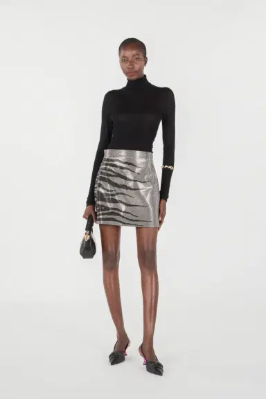 Roberto Cavalli White Tigress Miniskirt | Thumbnail 7