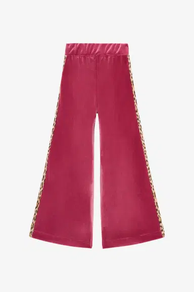 Roberto Cavalli Velvet pants with animal print details | Thumbnail 2
