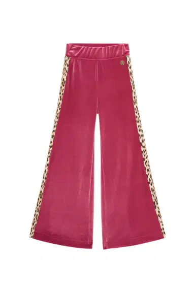 Roberto Cavalli Velvet pants with animal print details | Thumbnail 1