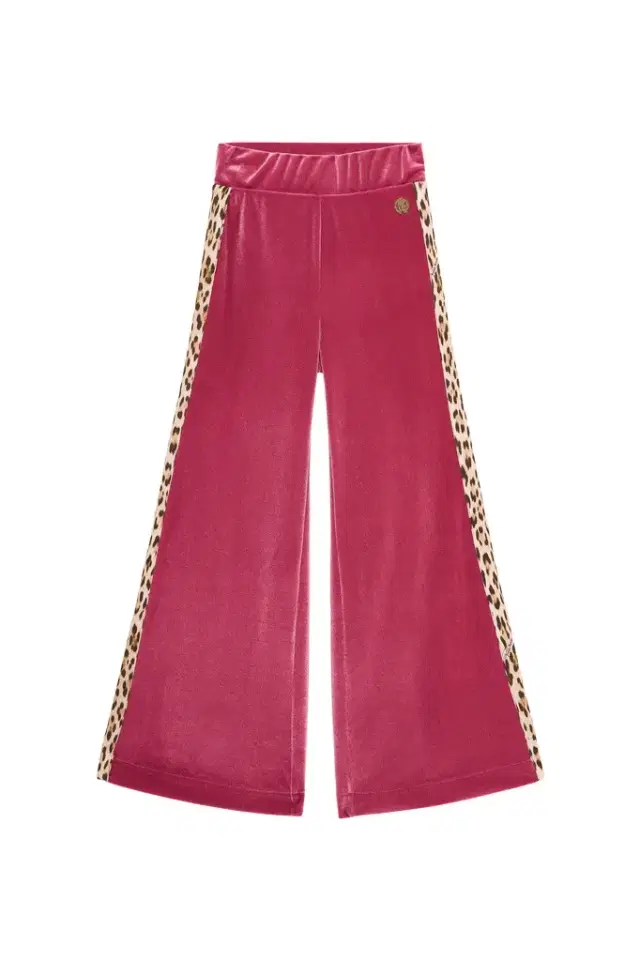 Roberto Cavalli Velvet pants with animal print details