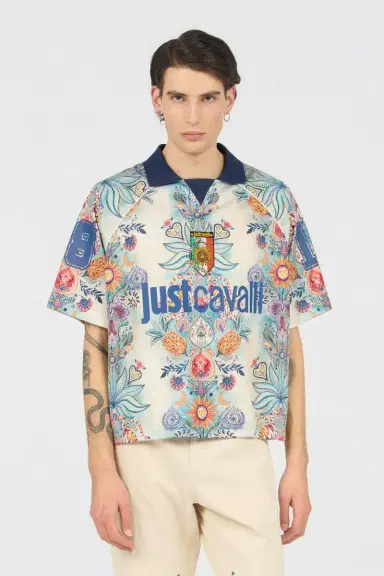 Roberto Cavalli Tropical Garden Print T-Shirt | Thumbnail 2 Roberto Cavalli Tropical Garden Print T-Shirt | Thumbnail 2