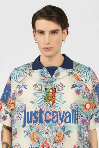 Roberto Cavalli Tropical Garden Print T-Shirt | Thumbnail 4 Roberto Cavalli Tropical Garden Print T-Shirt | Thumbnail 4