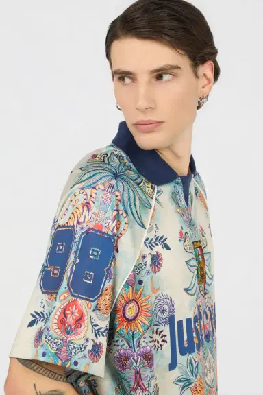 Roberto Cavalli Tropical Garden Print T-Shirt | Thumbnail 5 Roberto Cavalli Tropical Garden Print T-Shirt | Thumbnail 5