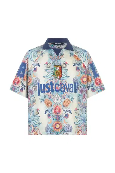 Roberto Cavalli Tropical Garden Print T-Shirt | Thumbnail 1 Roberto Cavalli Tropical Garden Print T-Shirt | Thumbnail 1