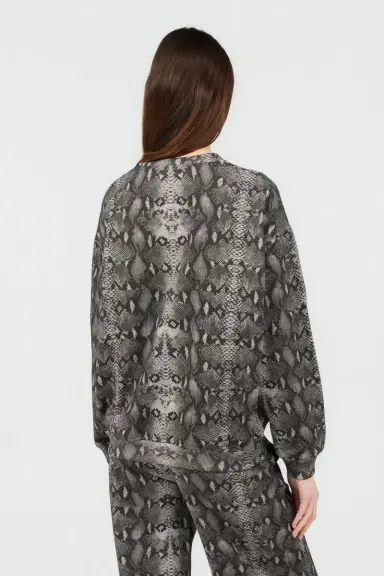 Roberto Cavalli Python Print Sweatshirt | Thumbnail 3 Roberto Cavalli Python Print Sweatshirt | Thumbnail 3